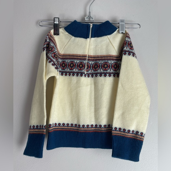 Vintage toddler fair isle knit sweater (4) - Picture 2 of 6